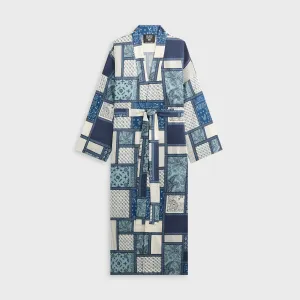 Full Length Zipper Lightweight Windbreaker Tech Giorgio Armani & Kith Women Hammered Silk Kimono - Nocturnal