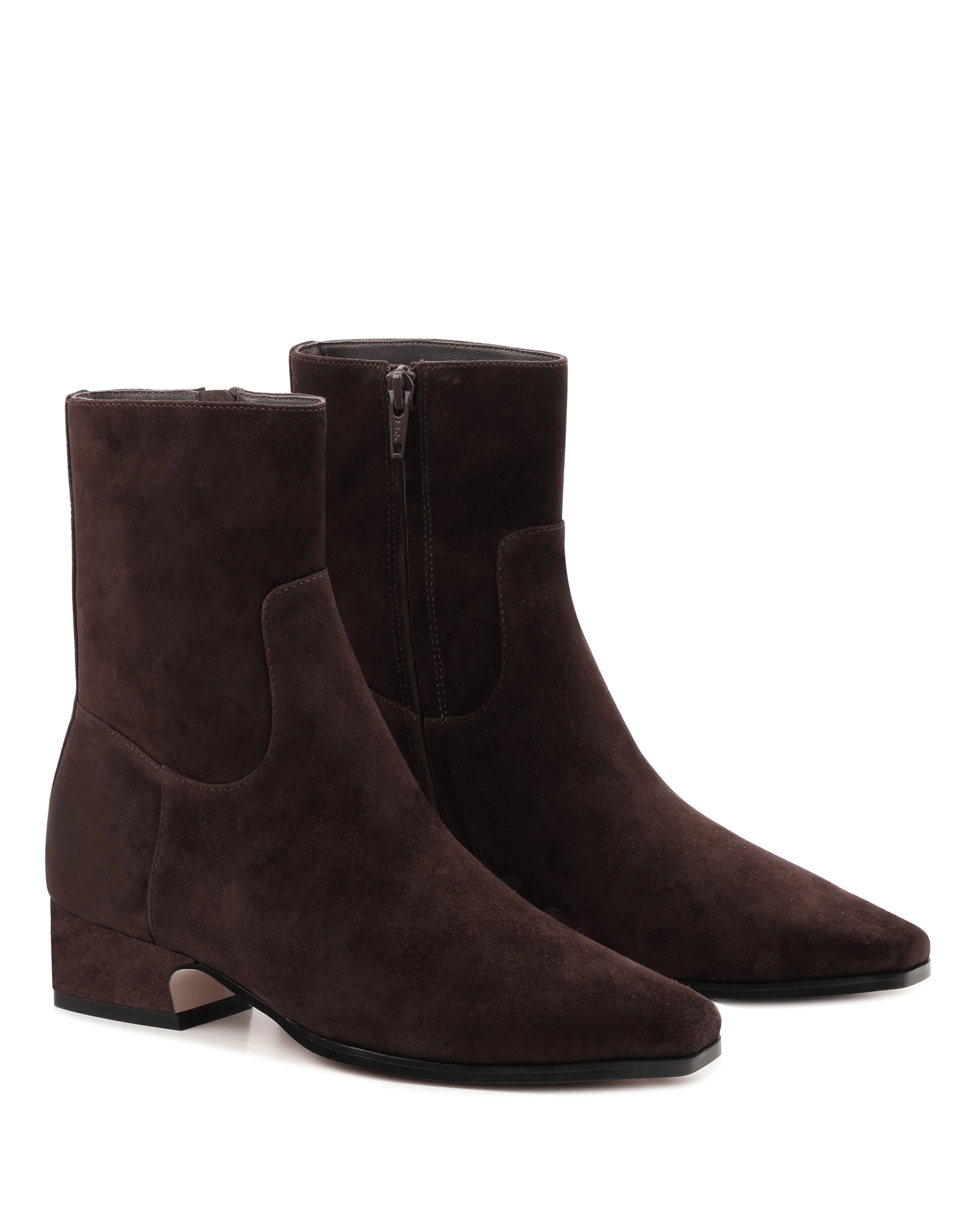 Dusty Chocolate Suede easy to remove Reflective accents