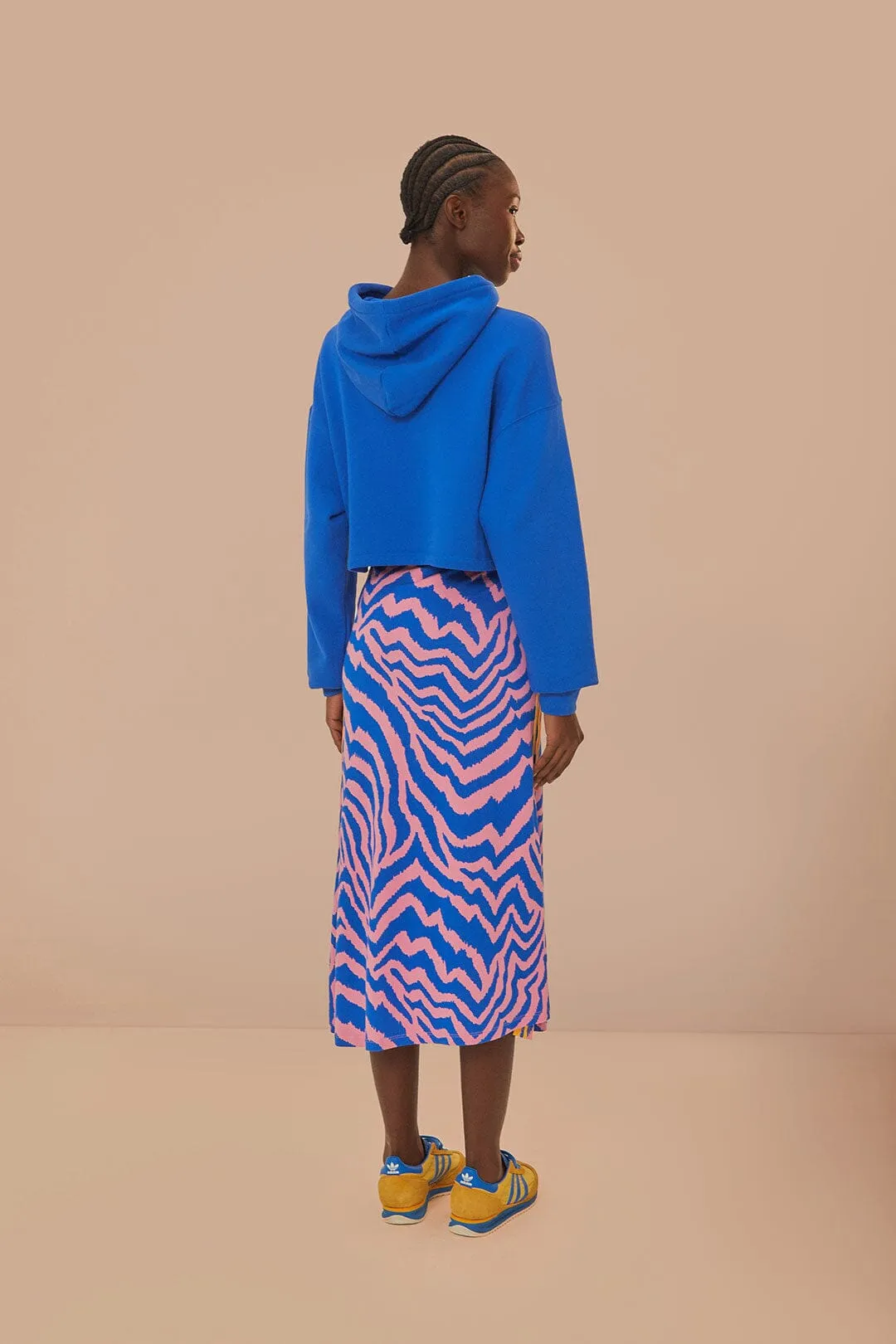 Blue Adidas Farm Rio Maxi Skirt Vibrant color yoga session