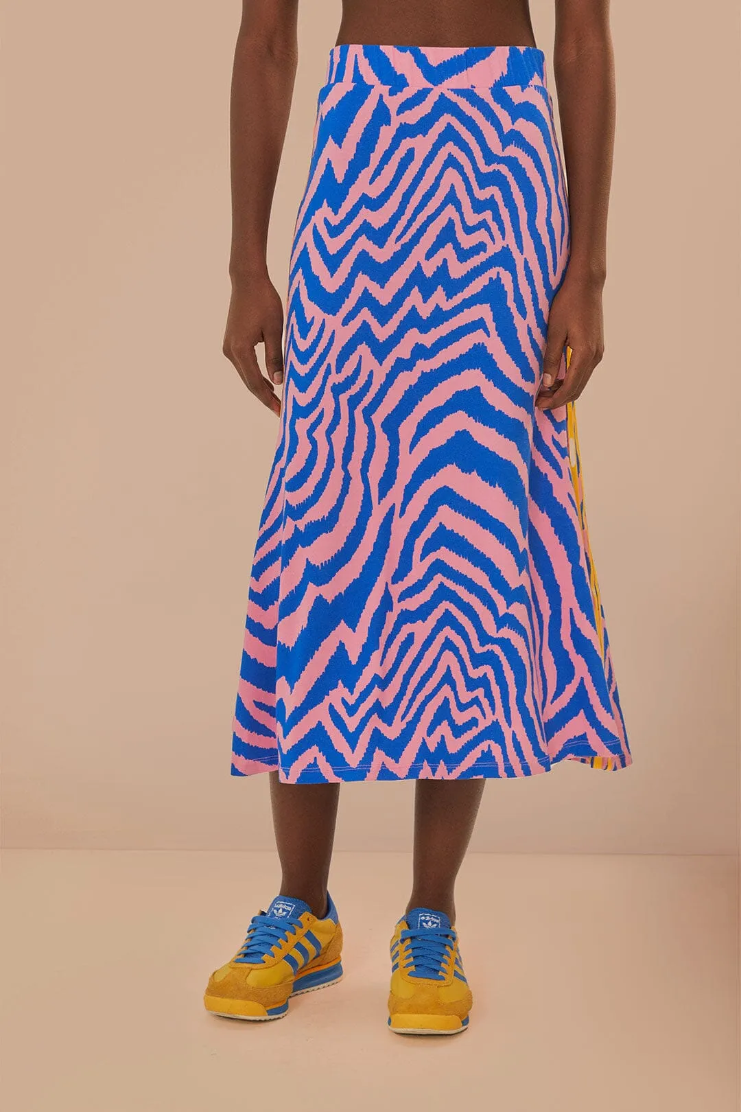 Blue Adidas Farm Rio Maxi Skirt Crisp Finish Trend Ready