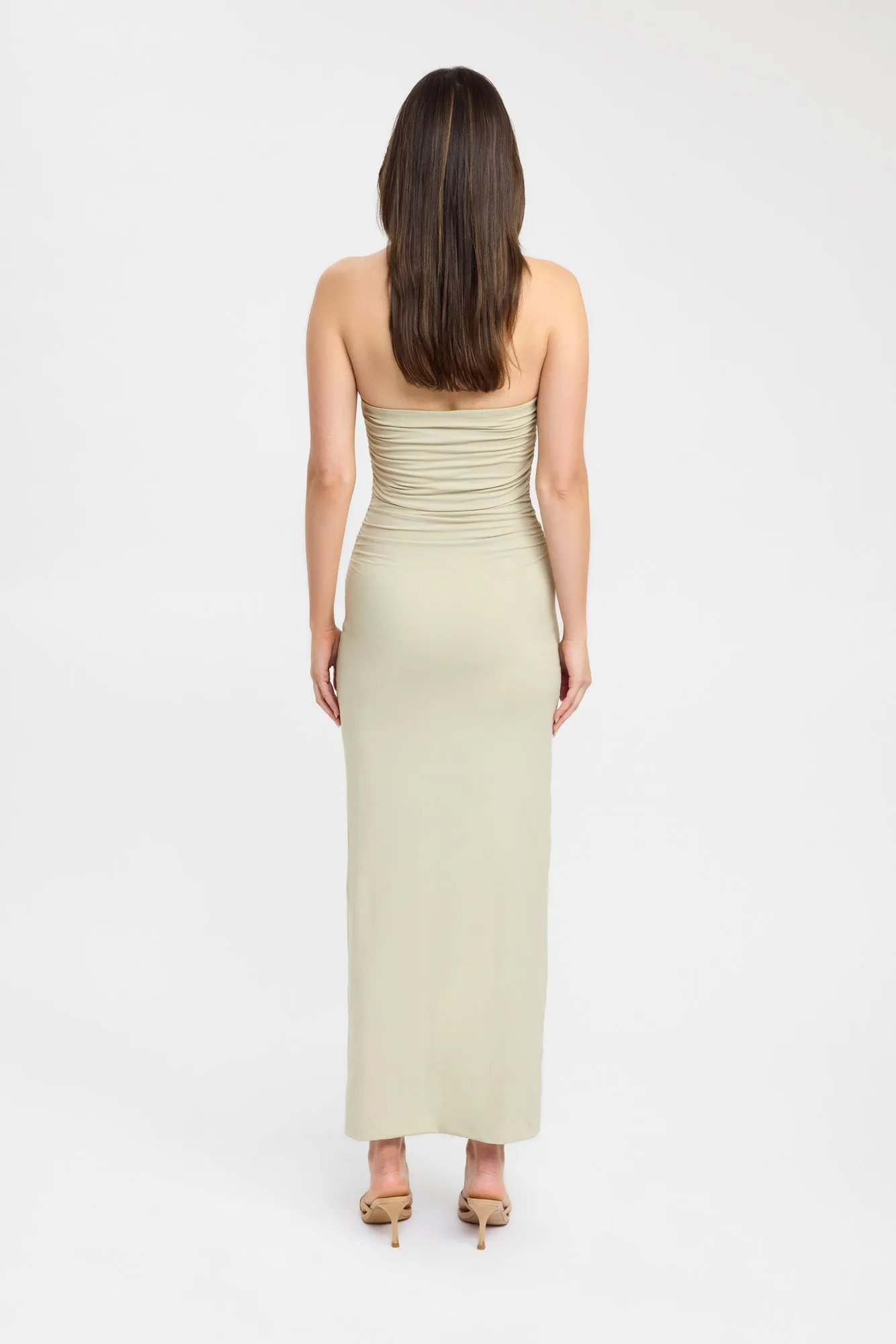 Tayla Trim Maxi Dress Luxe Wear High Waist