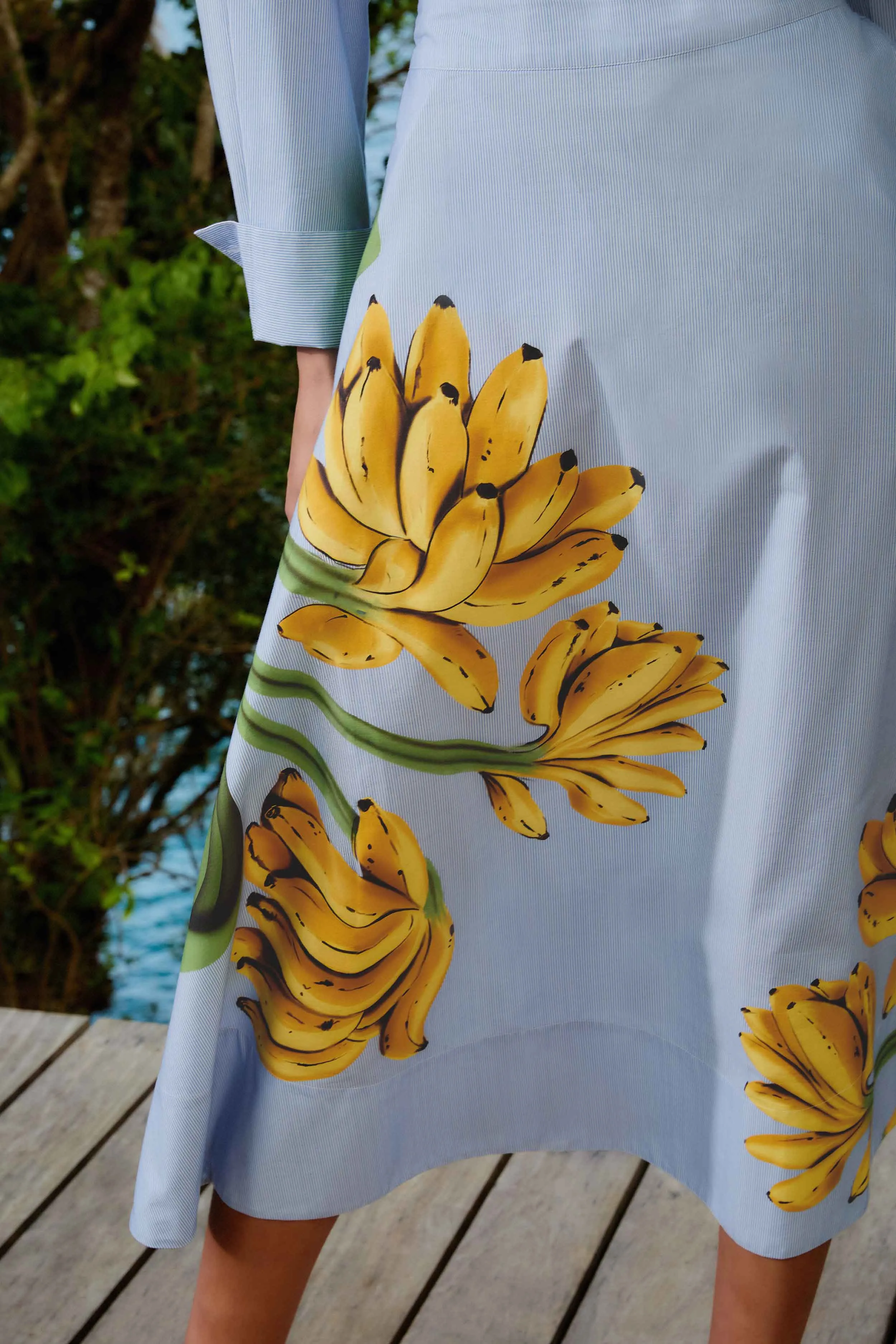 Blue Banana Cocina Striped Midi Skirt Seasonal Layering