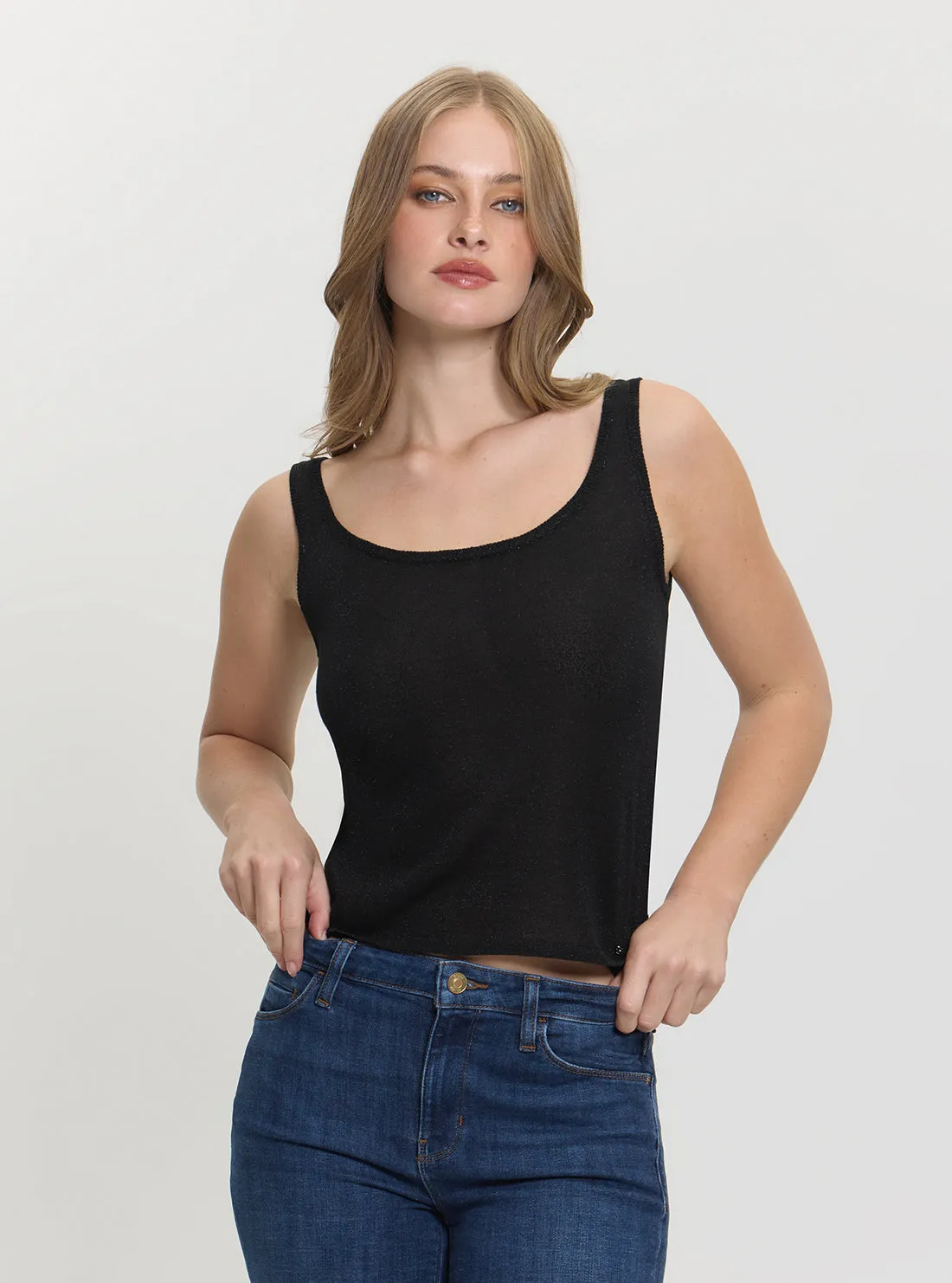 Comfortable Style Eco Black Nellie Tank Top Sweater