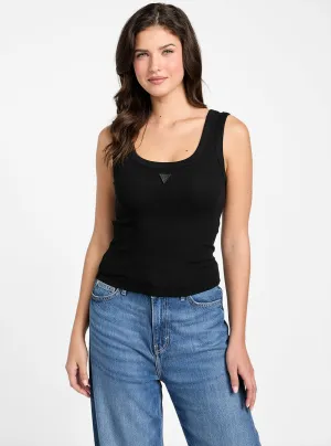 Cozy Flex Eco Black Triangle Patch Tank Top