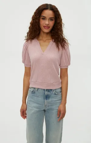 simple design Quinn Puff Sleeve Top