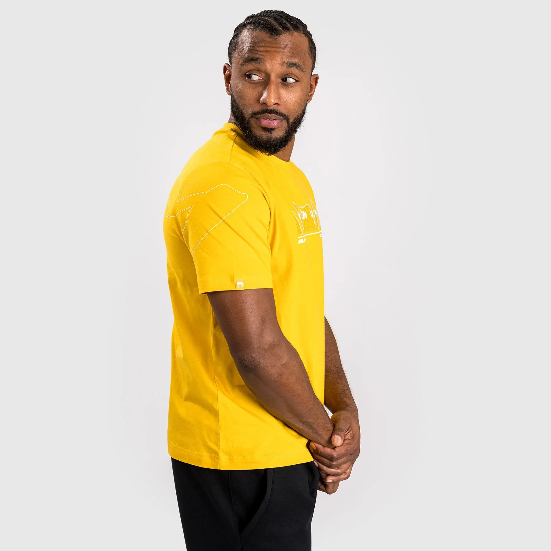 Venum Snake Print T-Shirt - Yellow No-Shrink Fabric short sleeved