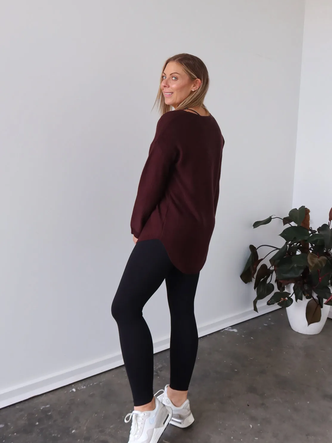 Saxon Knit - Chocolate TemperatureRegulating Fabric Relaxed Armhole Fit