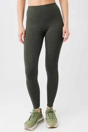 Monoprinted Tights - Moss Gym Wear