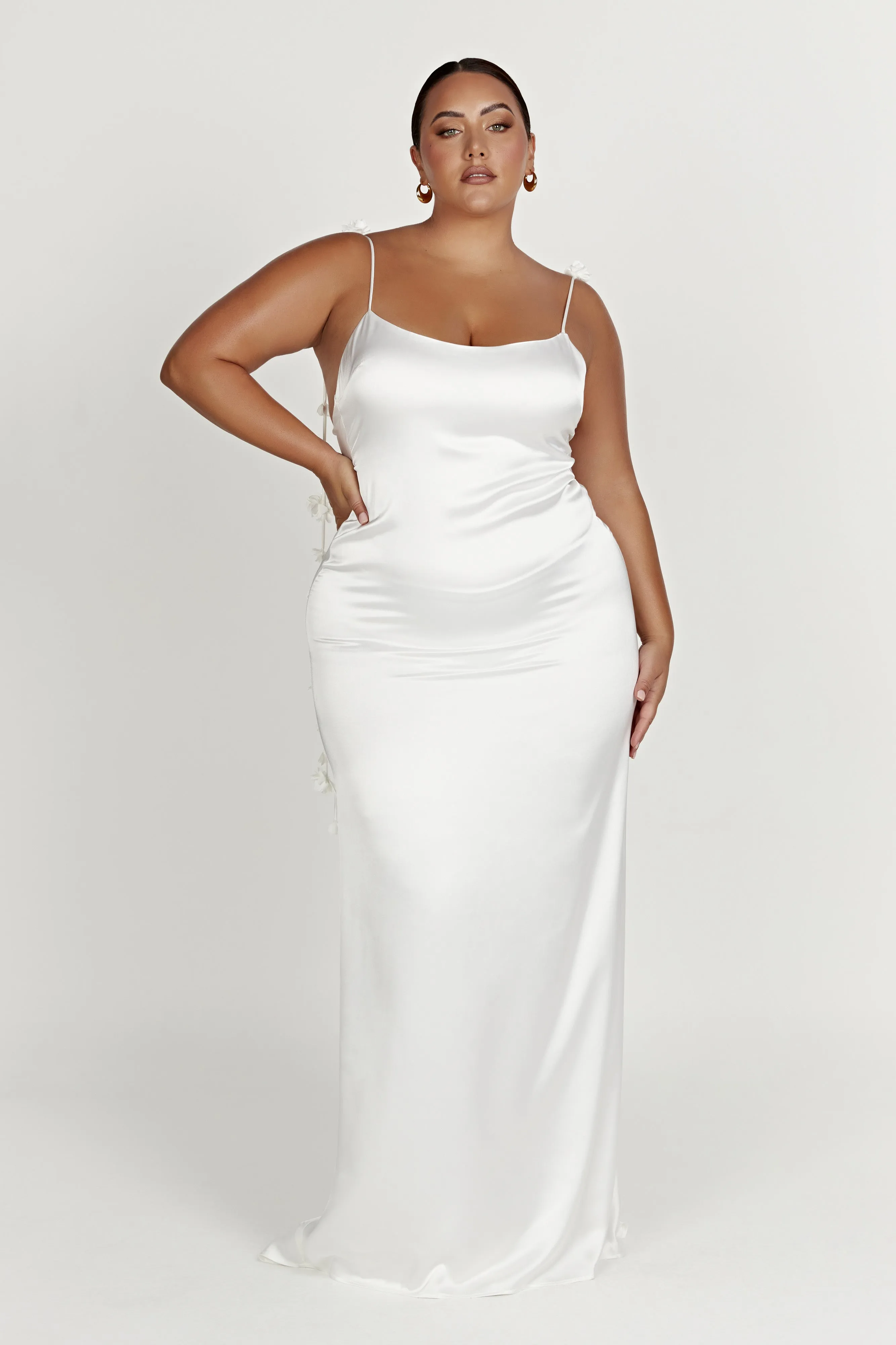 everyday elegance Breath Soft Elenora Rose Gown - White