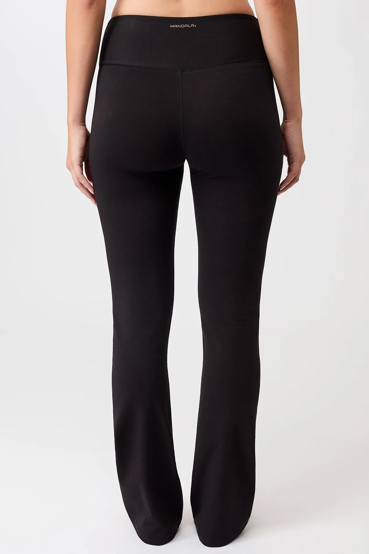 Envelope Flared Pants - Black, GOTS Smooth Style Urban Commuter Home Lounge