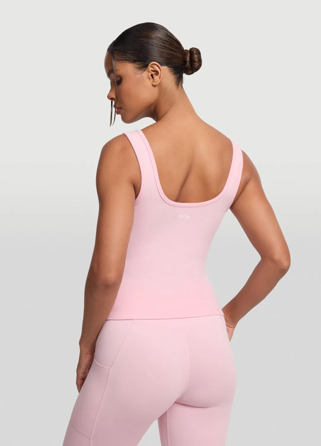 Button Front Tank Top Light Ready