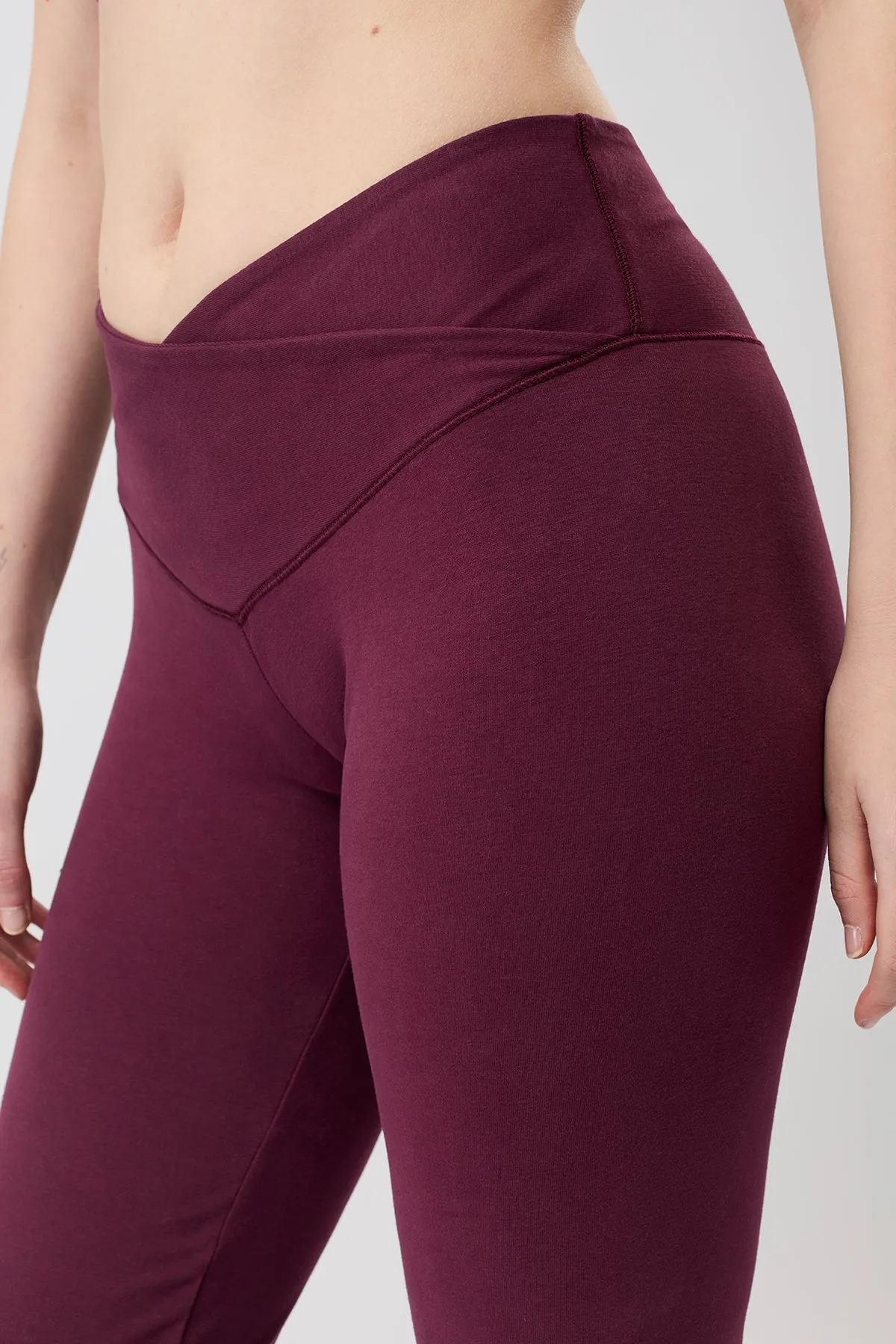 Soft Design Airport Travel Active Lifestyle Envelope Flared Pants - Prism, GOTS