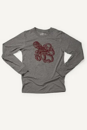 Giant Pacific Octopus Longsleeve Shirt (Unisex) Breezy Comfort