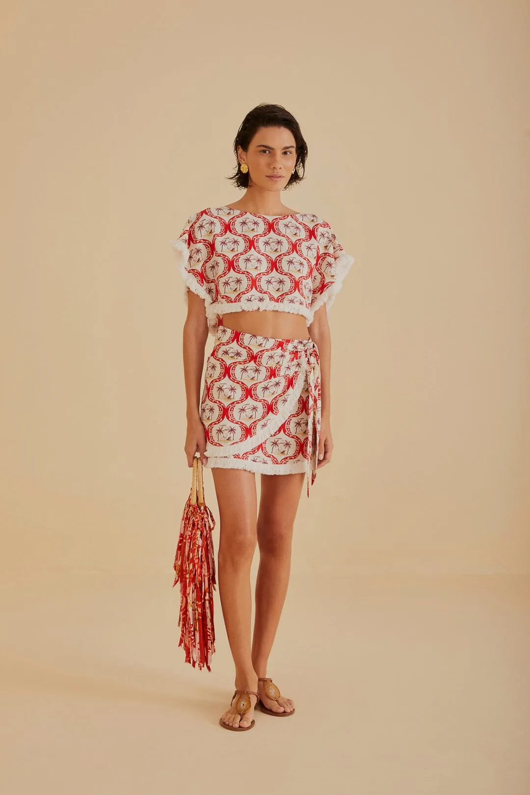 Summer Beach LENZING? ECOVERO? Euroflax? Mini Skirt ribbed texture