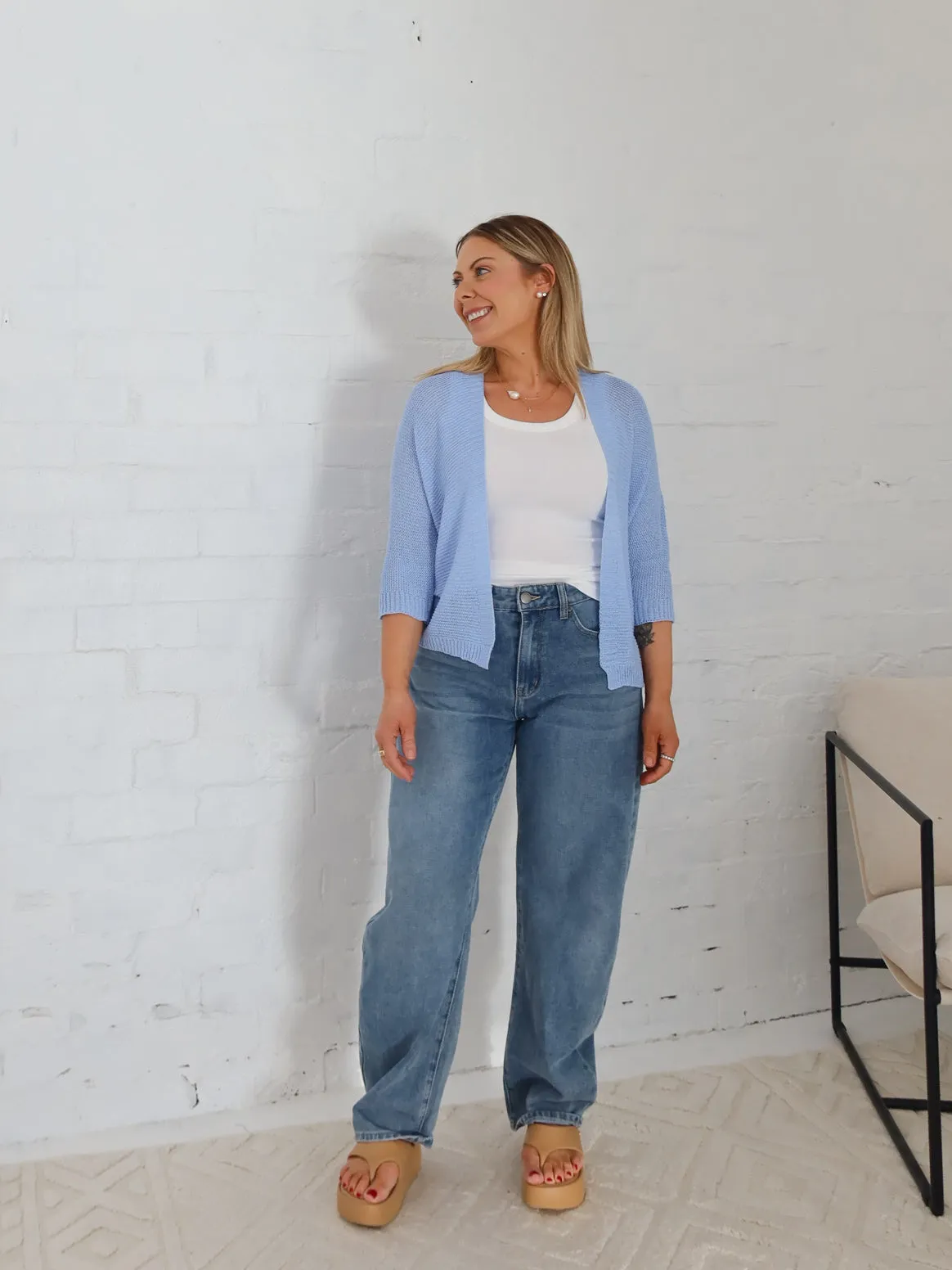 Everlyn Cardi- Blue Under Jacket