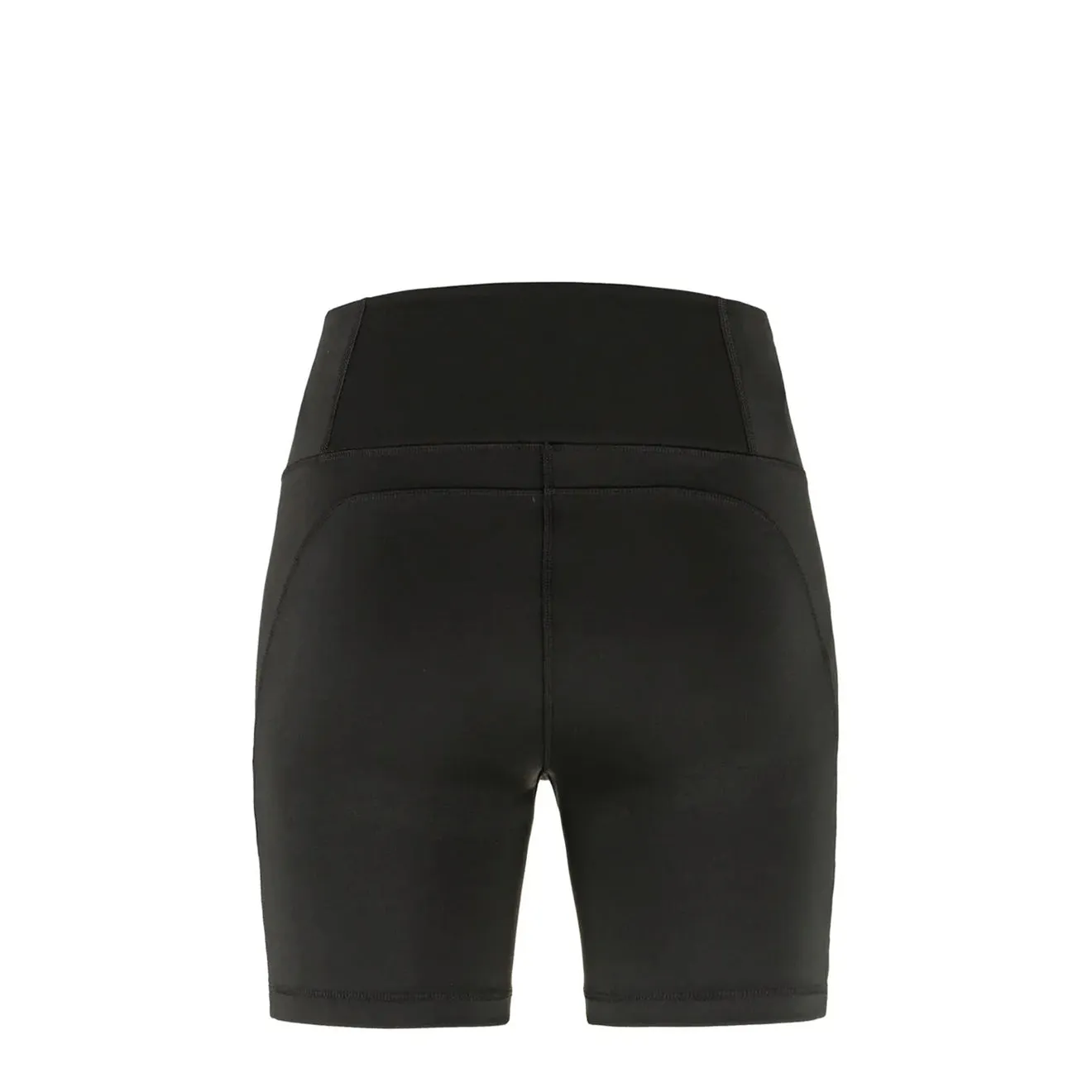 Fjallraven Womens Abisko 6 Inch Shorts Tights Black FoldOverClosure Weekend Wear