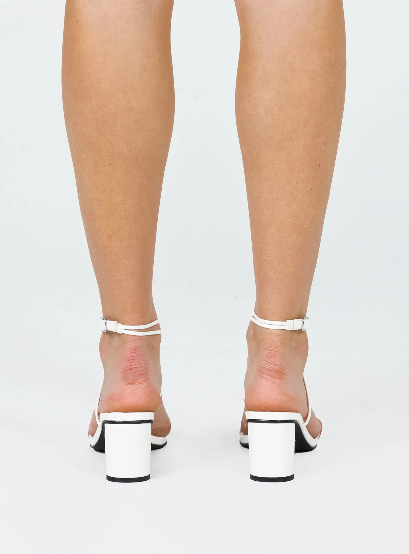 Therapy Stunna Heels White Natural Tones