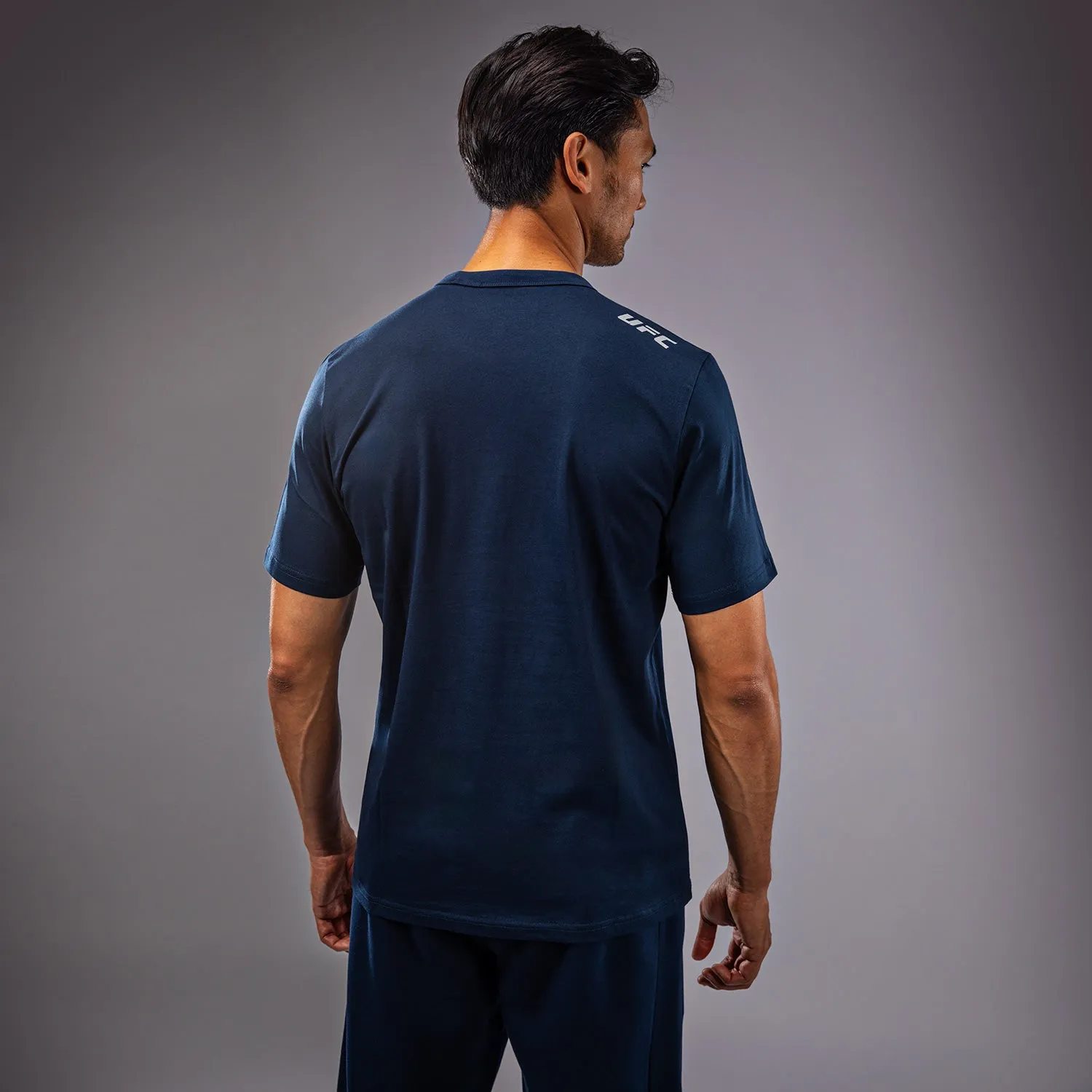 UFC Fusion by Venum Fight Week Men??s Short Sleeve T-Shirt - Solid Oceanic Blue quick-drying