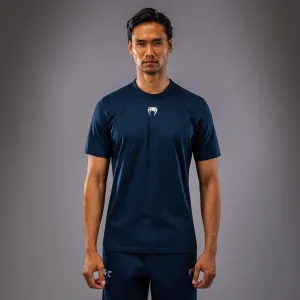 Multi Purpose Wear Relaxed Comfort Look UFC Fusion by Venum Fight Week Men??s Short Sleeve T-Shirt - Solid Oceanic Blue