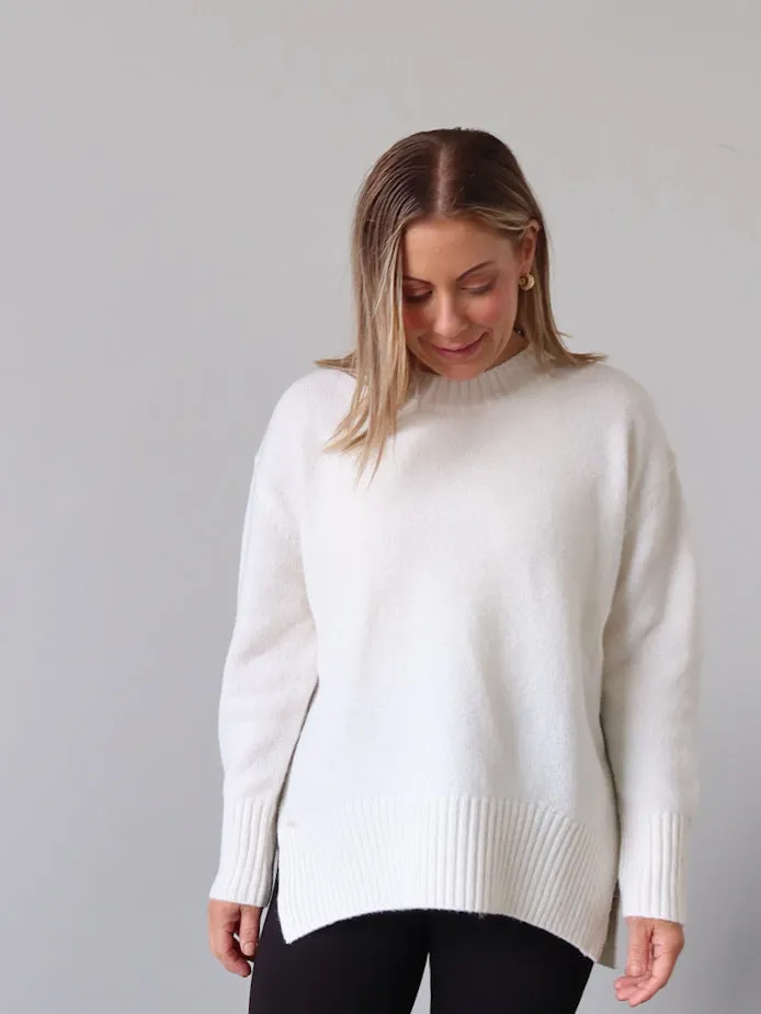 Hailey Knit - Vanilla Garment Shaping Panels Stretchable Waistband