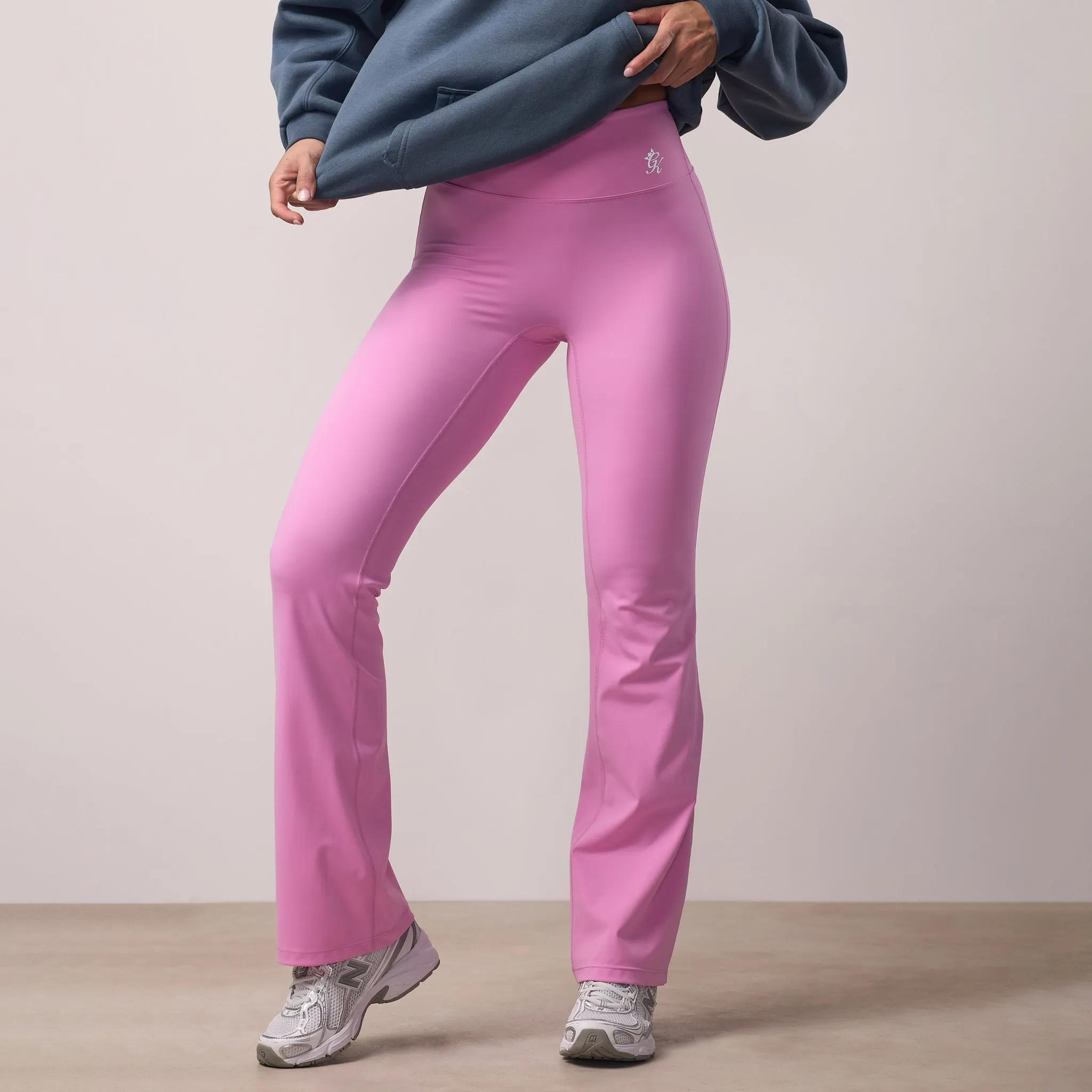 365 Flared Yoga Legging Petite - Bubblegum Pink Slim Fit Winter Sports