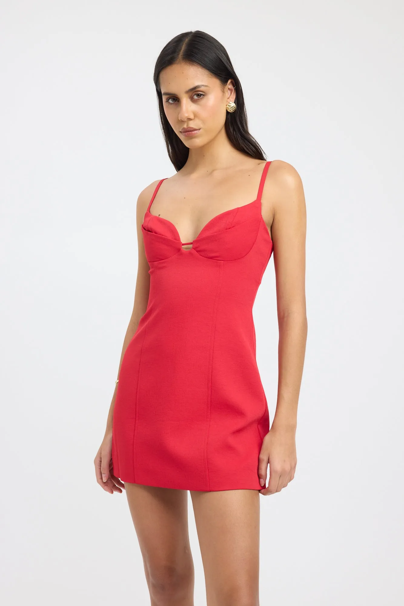 Bright Petal Oyster Bra Dress