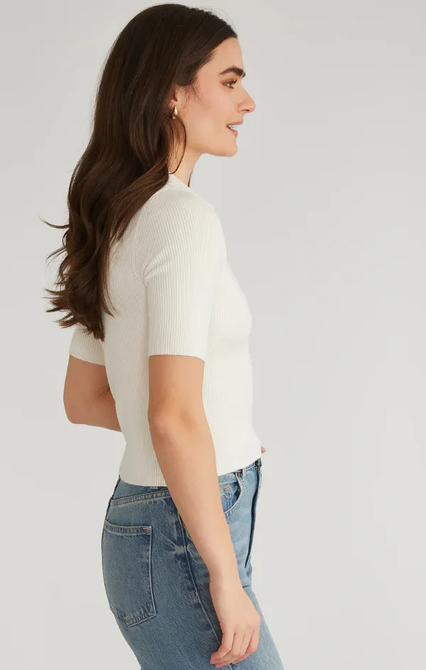 Breathable Style WaterRepellent Short Sleeve Johnny Collar Top