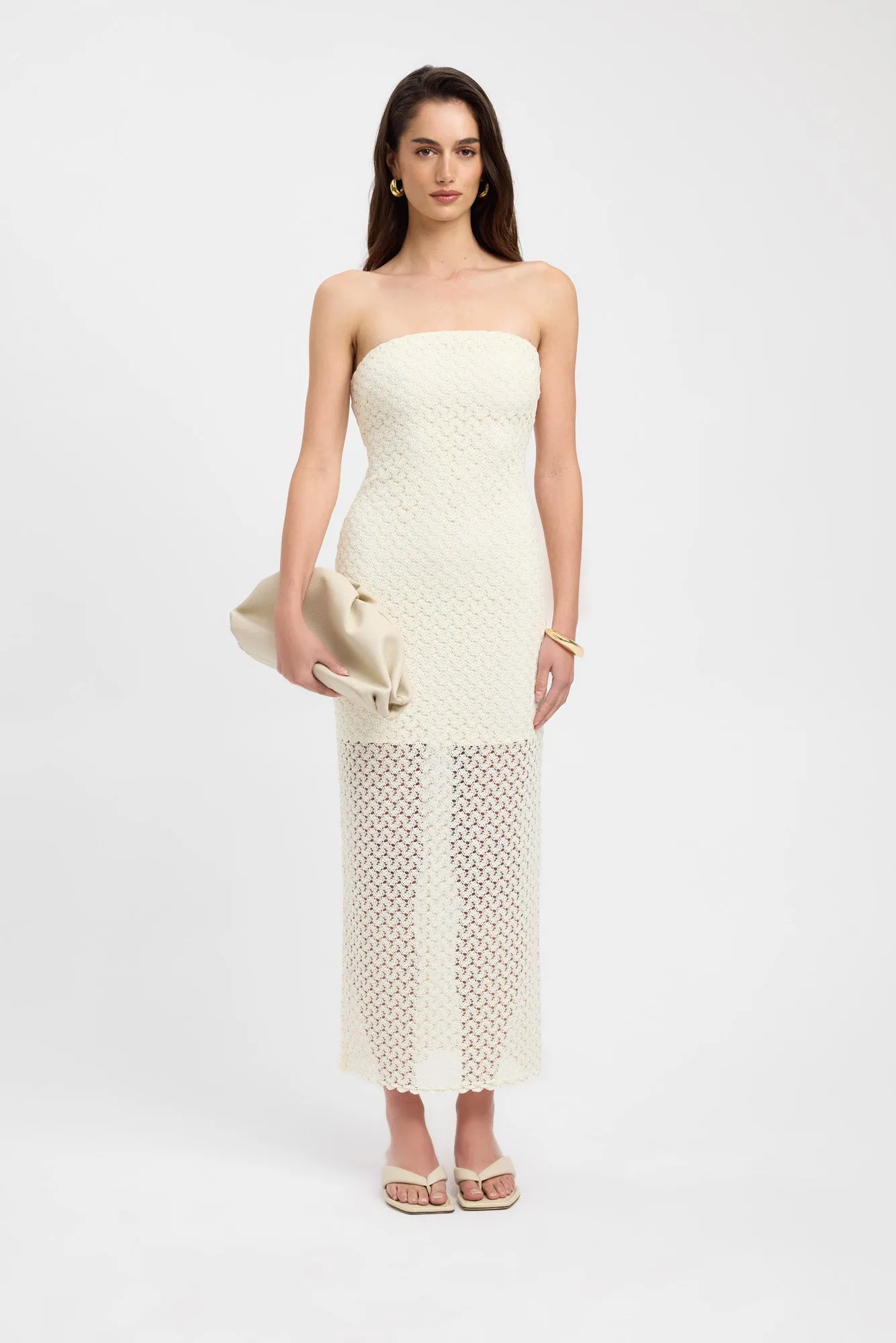 Raglan-Sleeve Savanah Strapless Dress