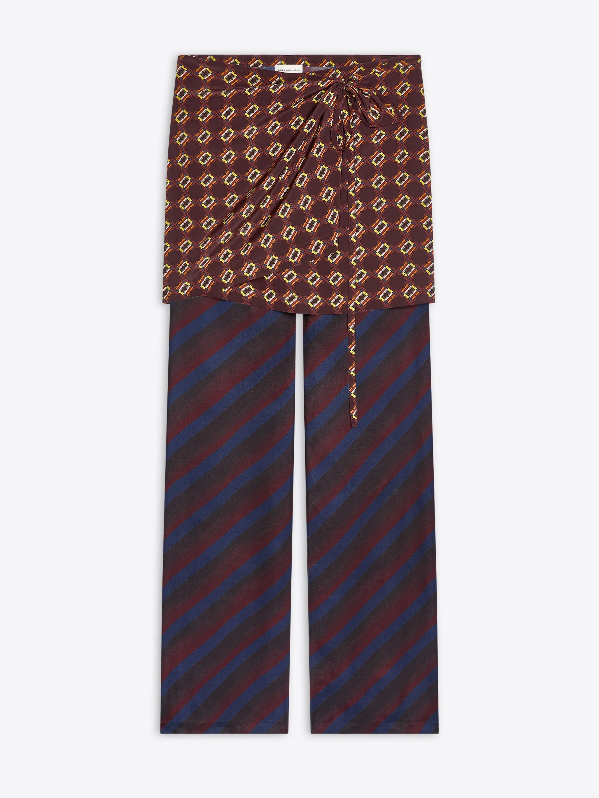 Supportive Waistband Light Wear Fit Printed skirt pants