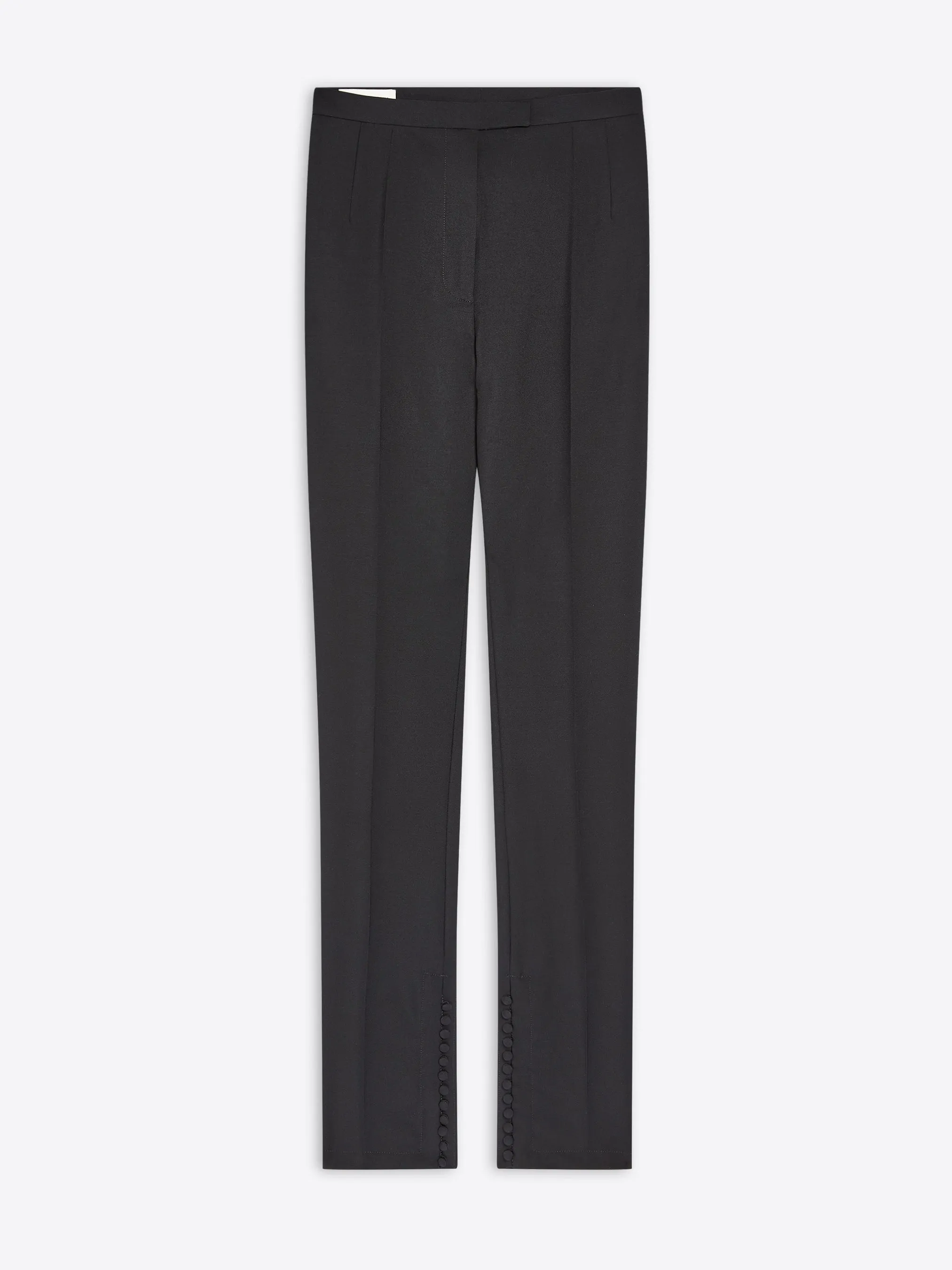 Fitted wool mohair pants Light Reflective Details