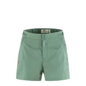 Fjallraven Womens Abisko Hike Shorts Patina Green Quick Release Buckle Quick Fit Design