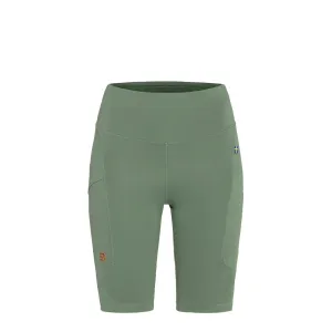Fjallraven Womens Abisko Short Tights Patina Green Elastic Comfort Freedom Fit