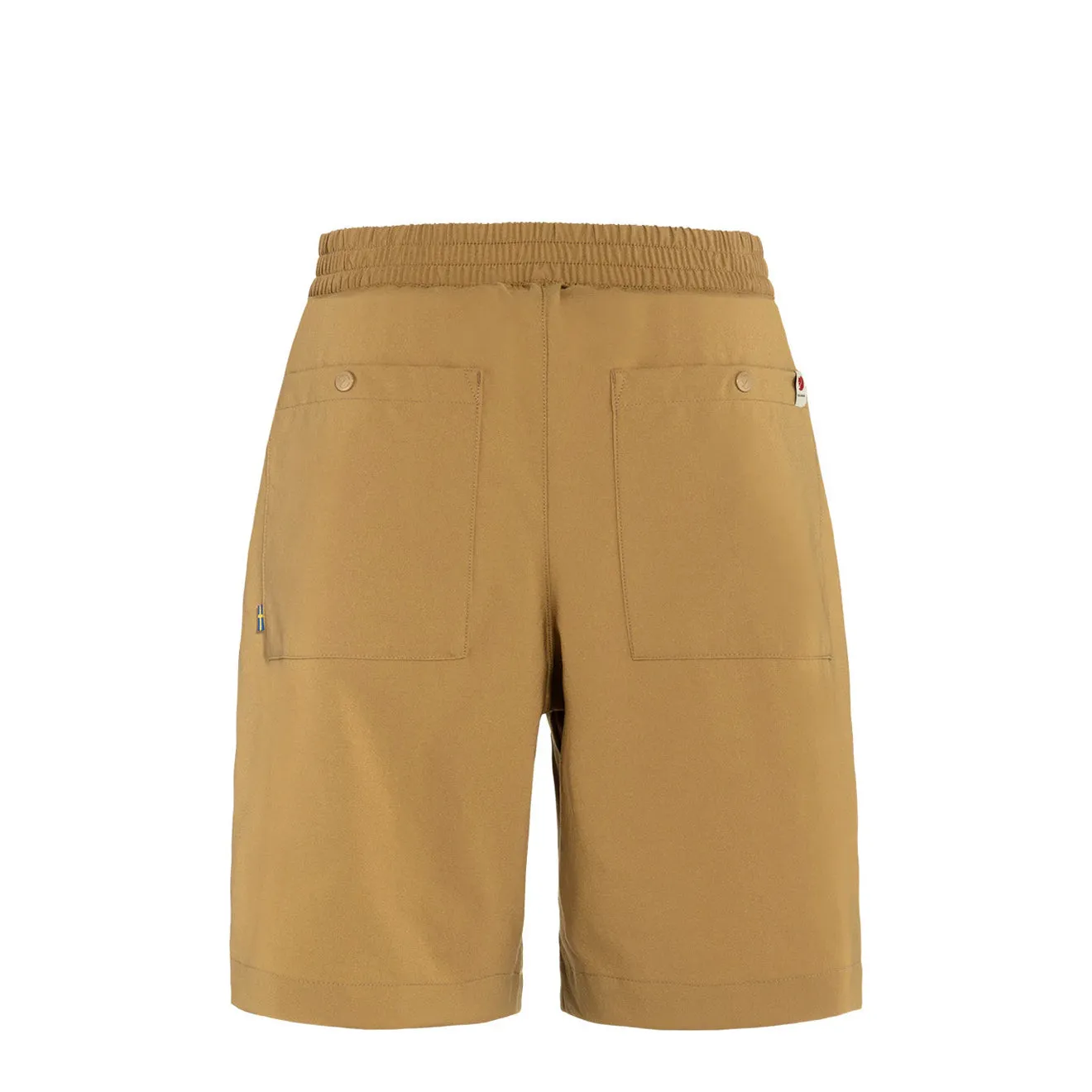 stretchy fabric cyclists Fjallraven Womens High Coast Shade Shorts Buckwheat Brown