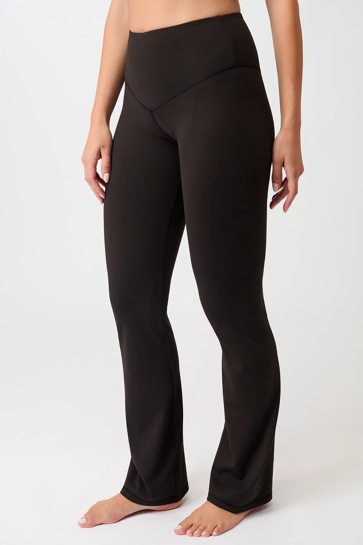 Flared Sports Pants - Black Comfort and Flexibility Dance Practice Loose Fit