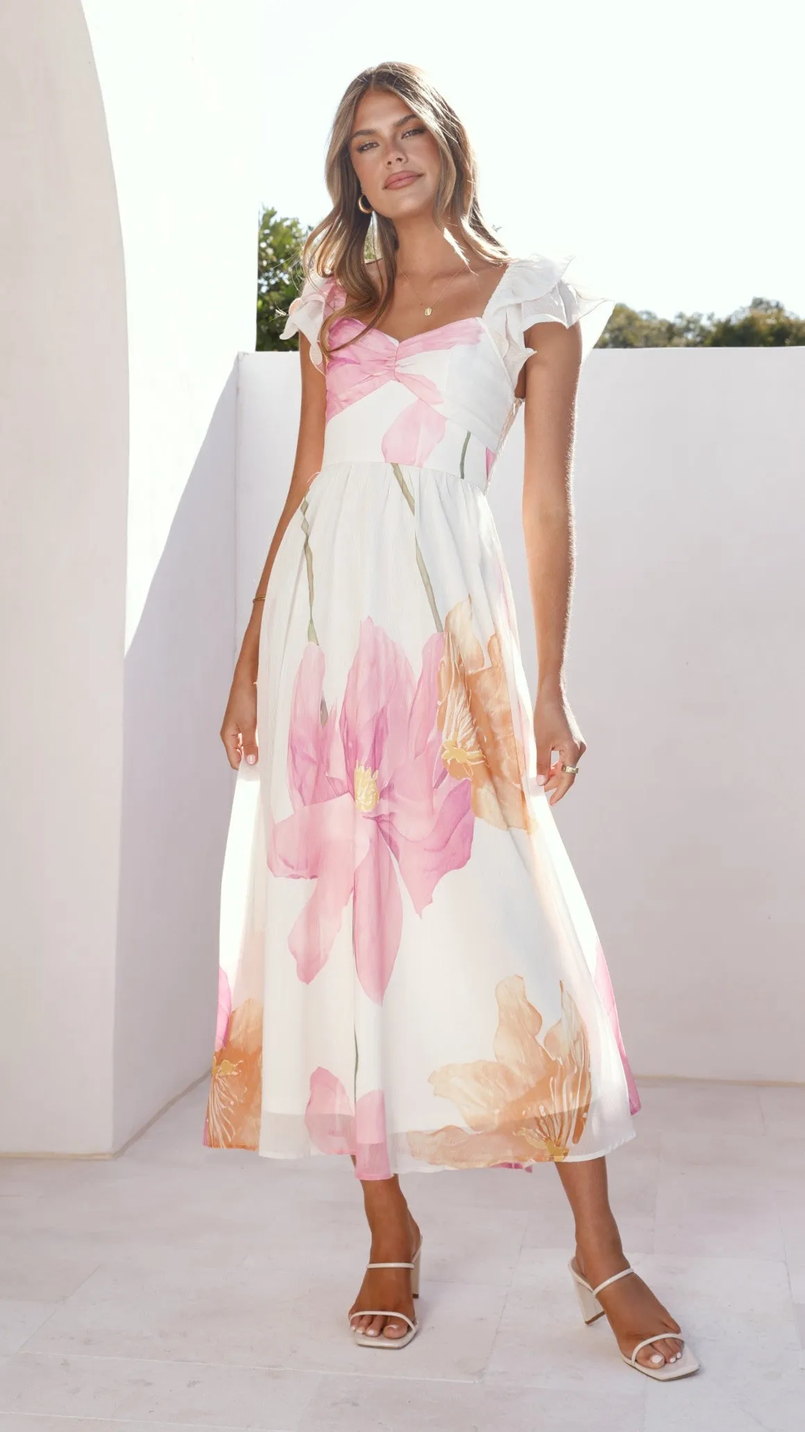Claire Maxi Dress - Wildflower Floral Romantic Bloom