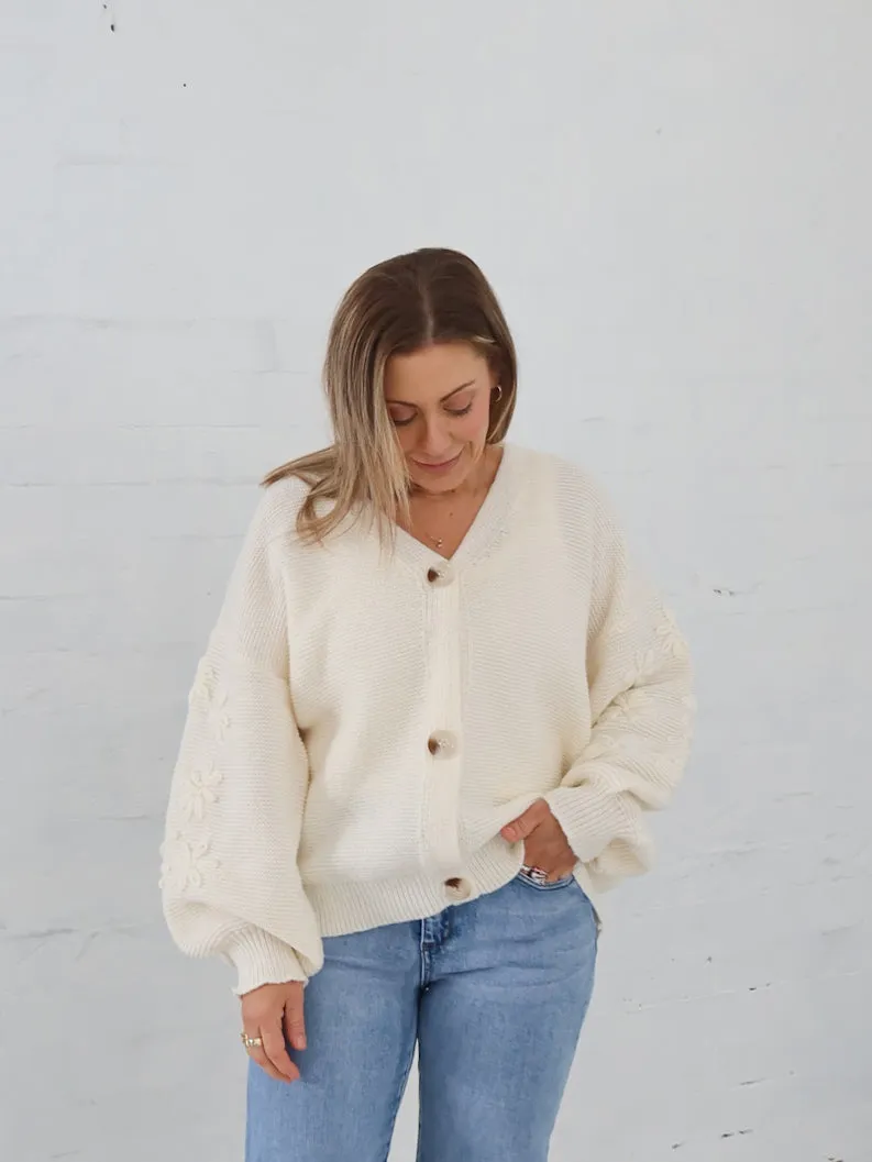Chill Proof Isabelle Cardigan - Vanilla Butter