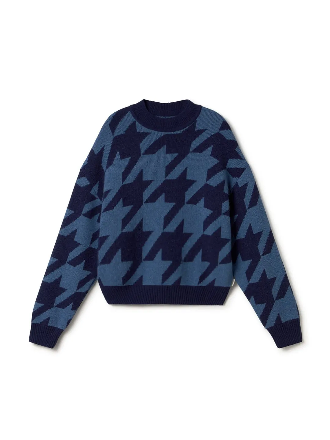 Millisle - Houndstooth Blue Classic Shape
