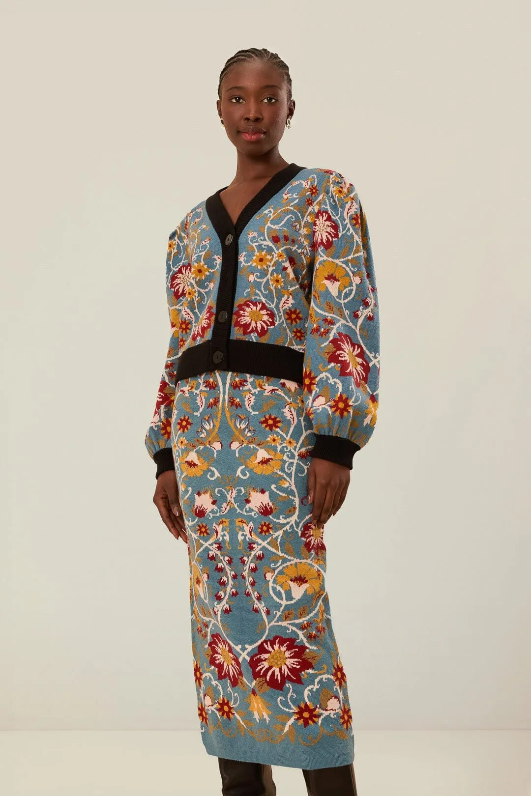 Eco conscious gentle style Flowing Beauty Knit Skirt