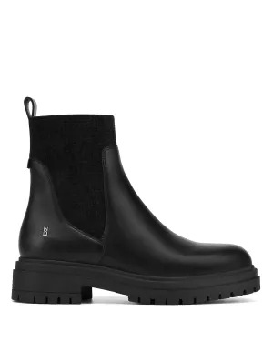 Kele Black Leather Thermal Core Cold Weather Commuter Middle-Aged Man