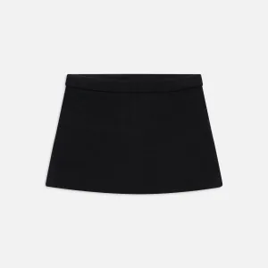 Frankies Bikinis Marialla Cloud Knit Skort - Black Cool Details lace accents