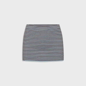 Innovative Fabric Minimal Touch Frankies Bikinis Marialla Cloud Knit Skort - Montauk Stripe