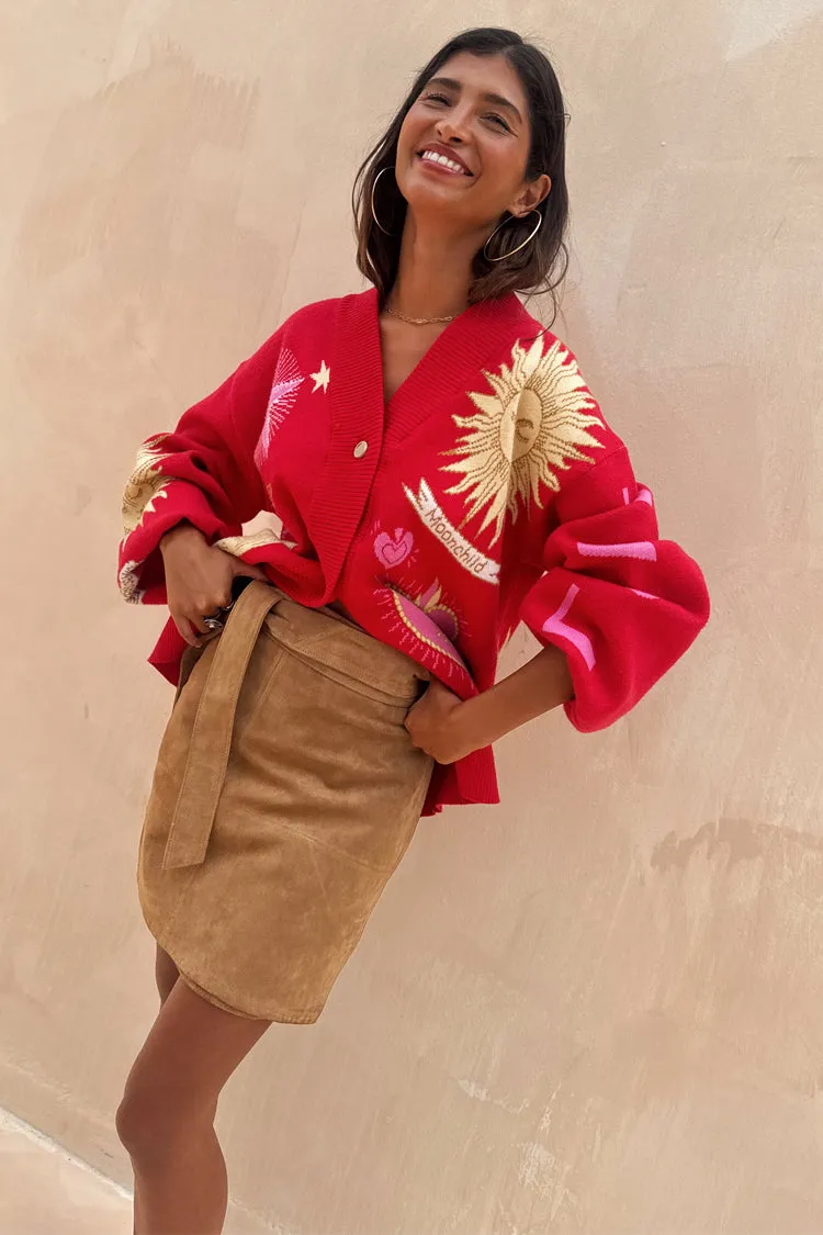 Layered Style Suede Mini Jaspre Skirt