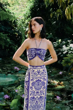 Off-White Delicate Tapestry Knit Top Teacher Chic Classic Suit