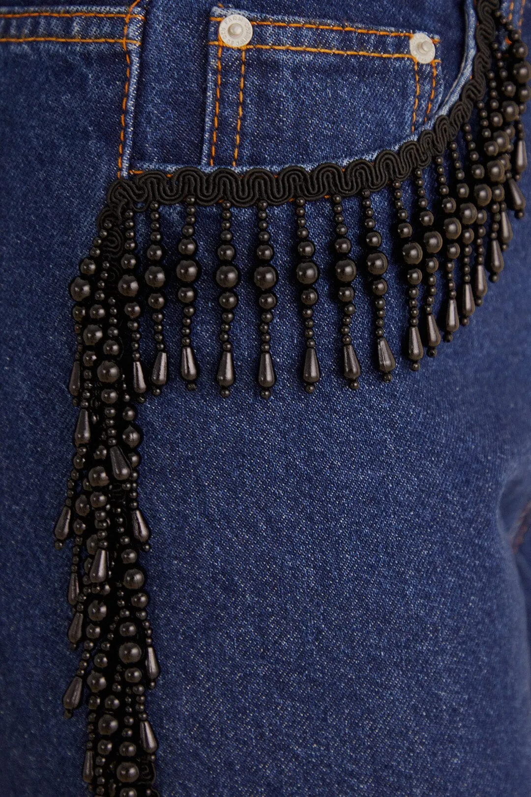 Fringes Beads Wide Pants Fashion Comfort Wear Sporty Design