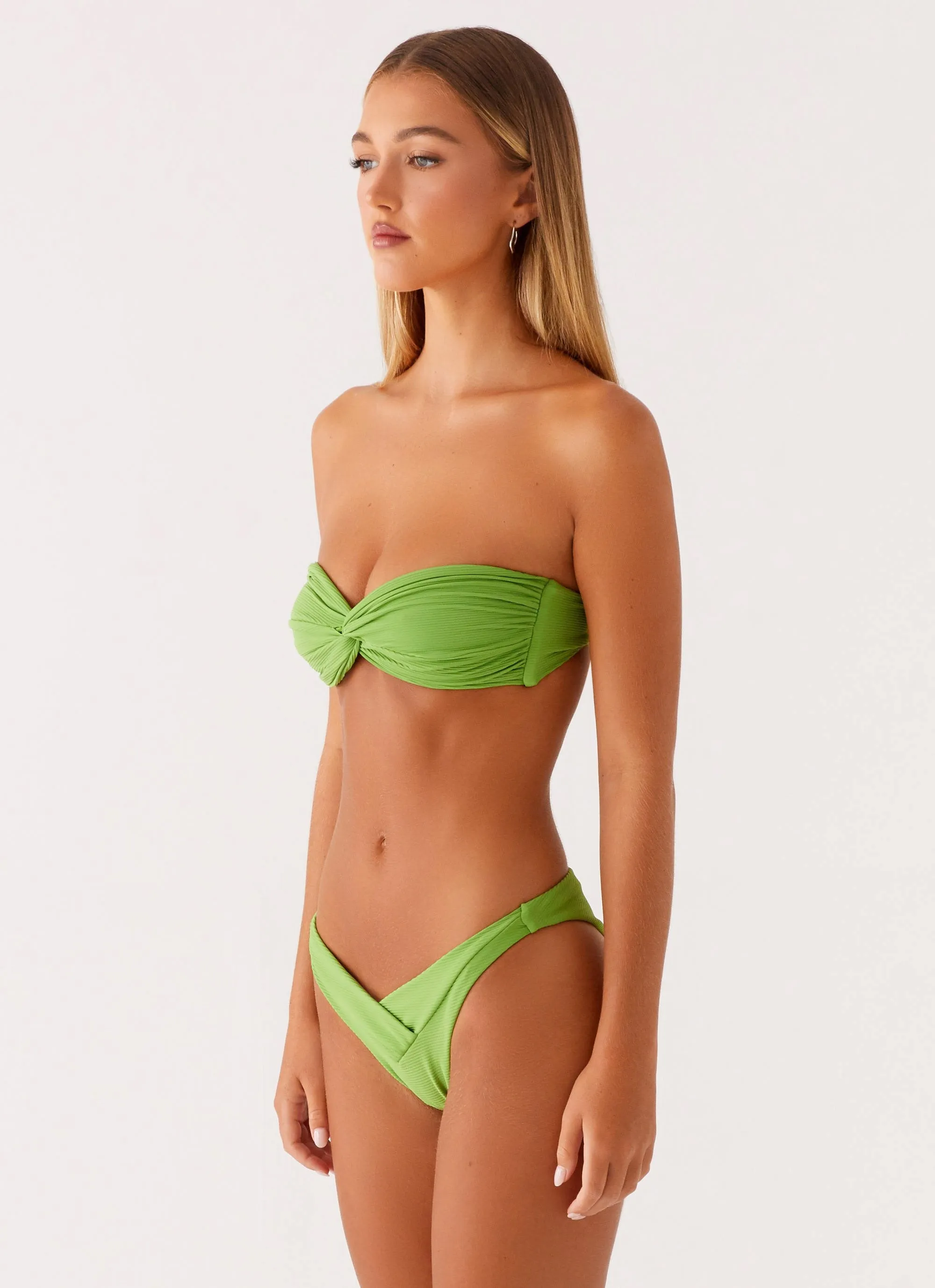 Delta Bikini Bottoms - Lime Green Racerback Design Relaxing Swimwear