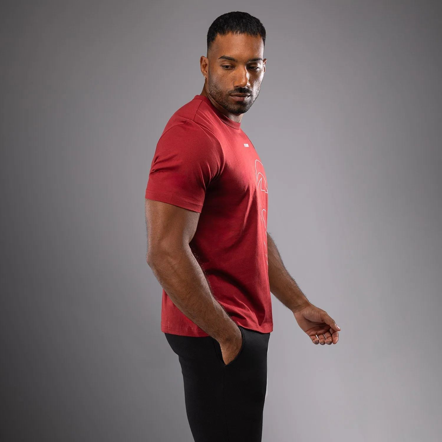 Venum Giant Connect T-Shirt - Red Carmin Adjustable Fit Stylish and Cozy