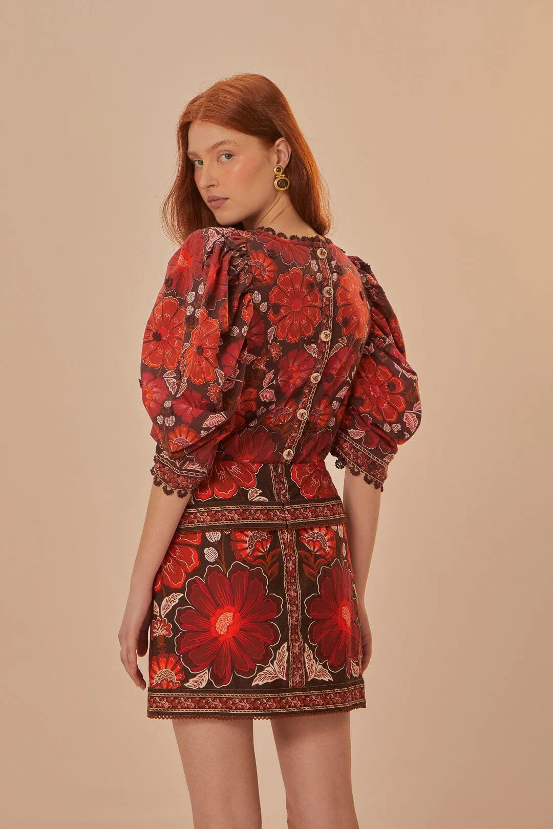 Gigi Tapestry Skirt Gentle Wear perforated design