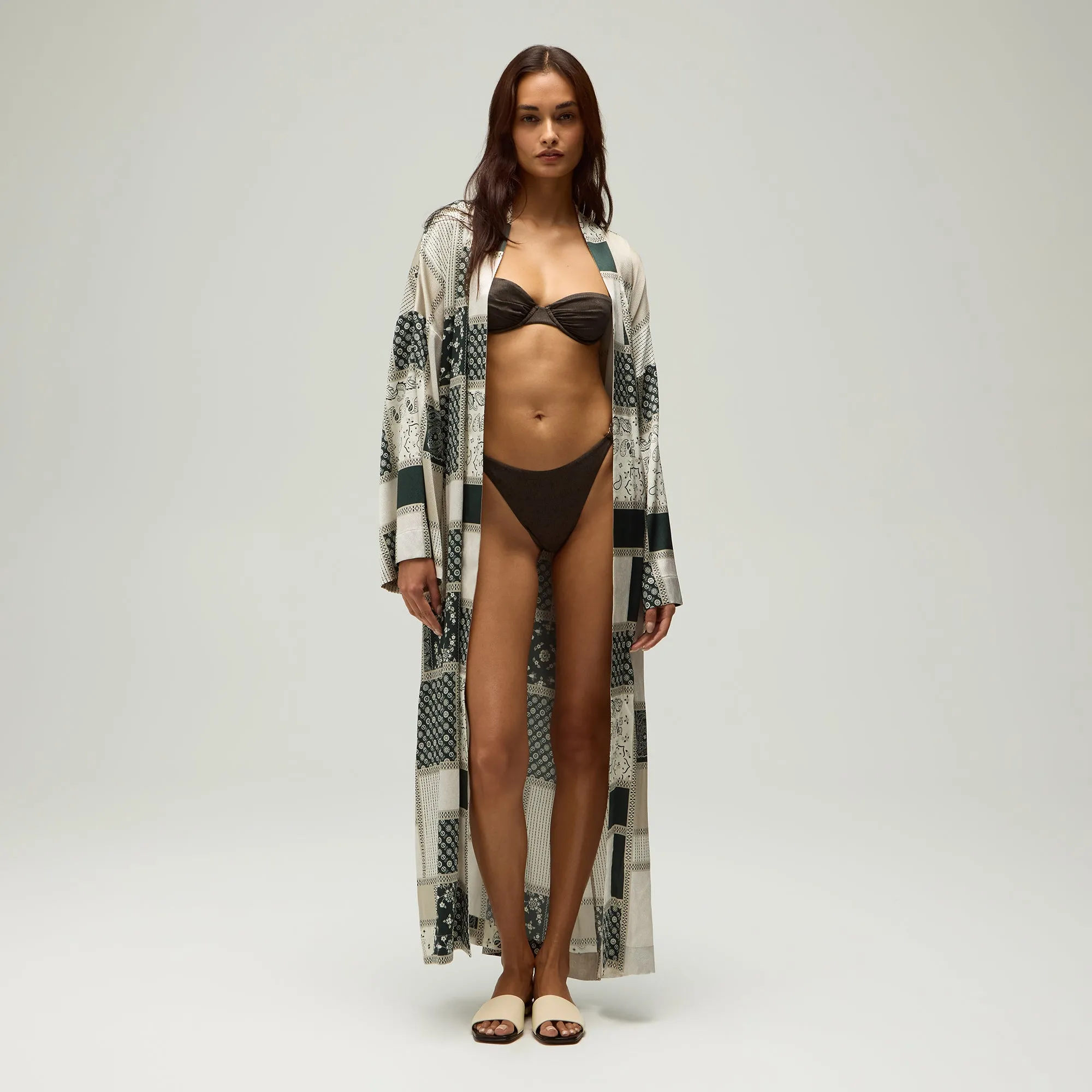 Basic Layers Eco Friendly Coating Giorgio Armani & Kith Women Hammered Silk Kimono - Theory