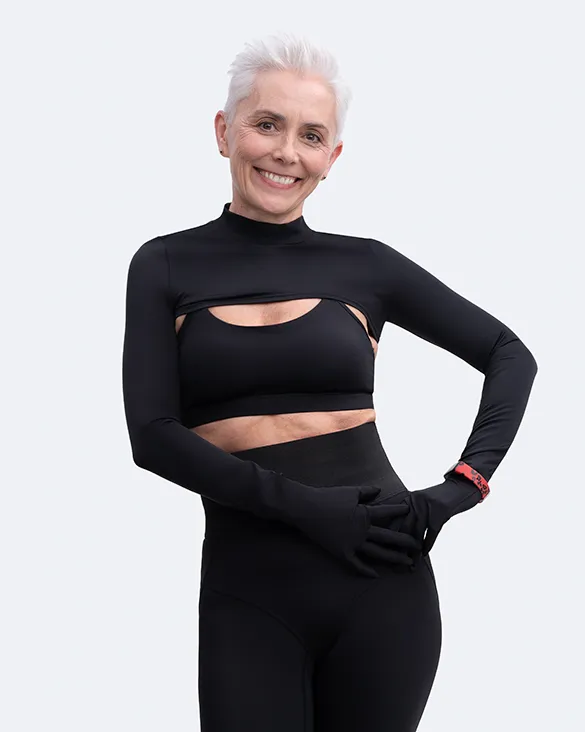 Glove Sleeve Crop Top Hand washable