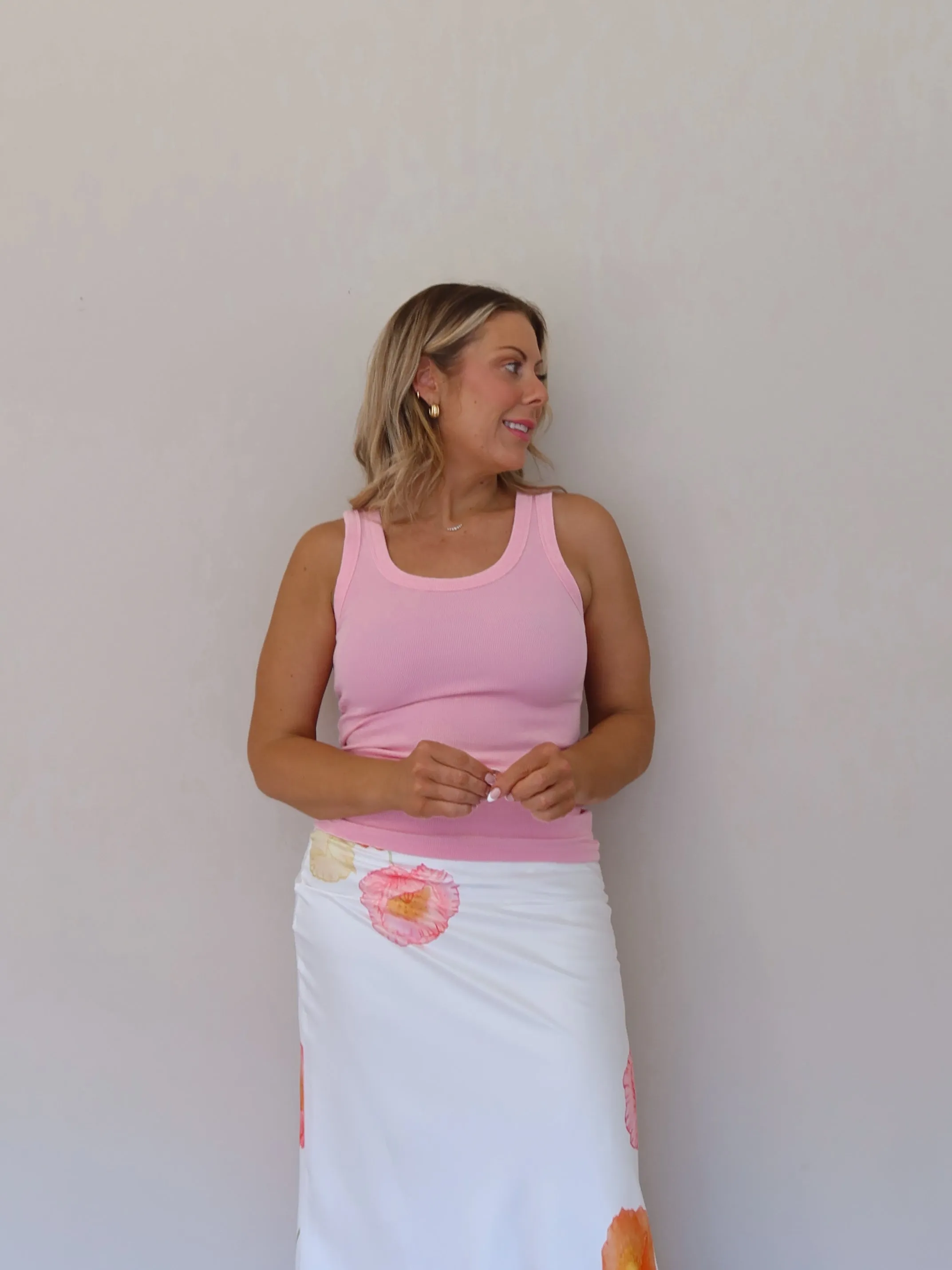 Outdoor Smooth Charlee Tank - Pink